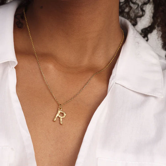 Bamboo Style Initial Charms
