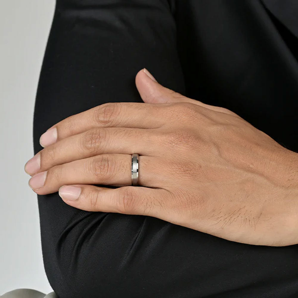 Wesley Band Men's Ring Small- Tungsten