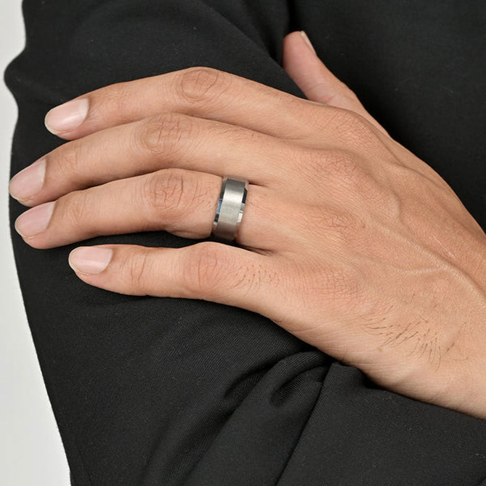 Wesley Band Men's Ring Big- Tungsten
