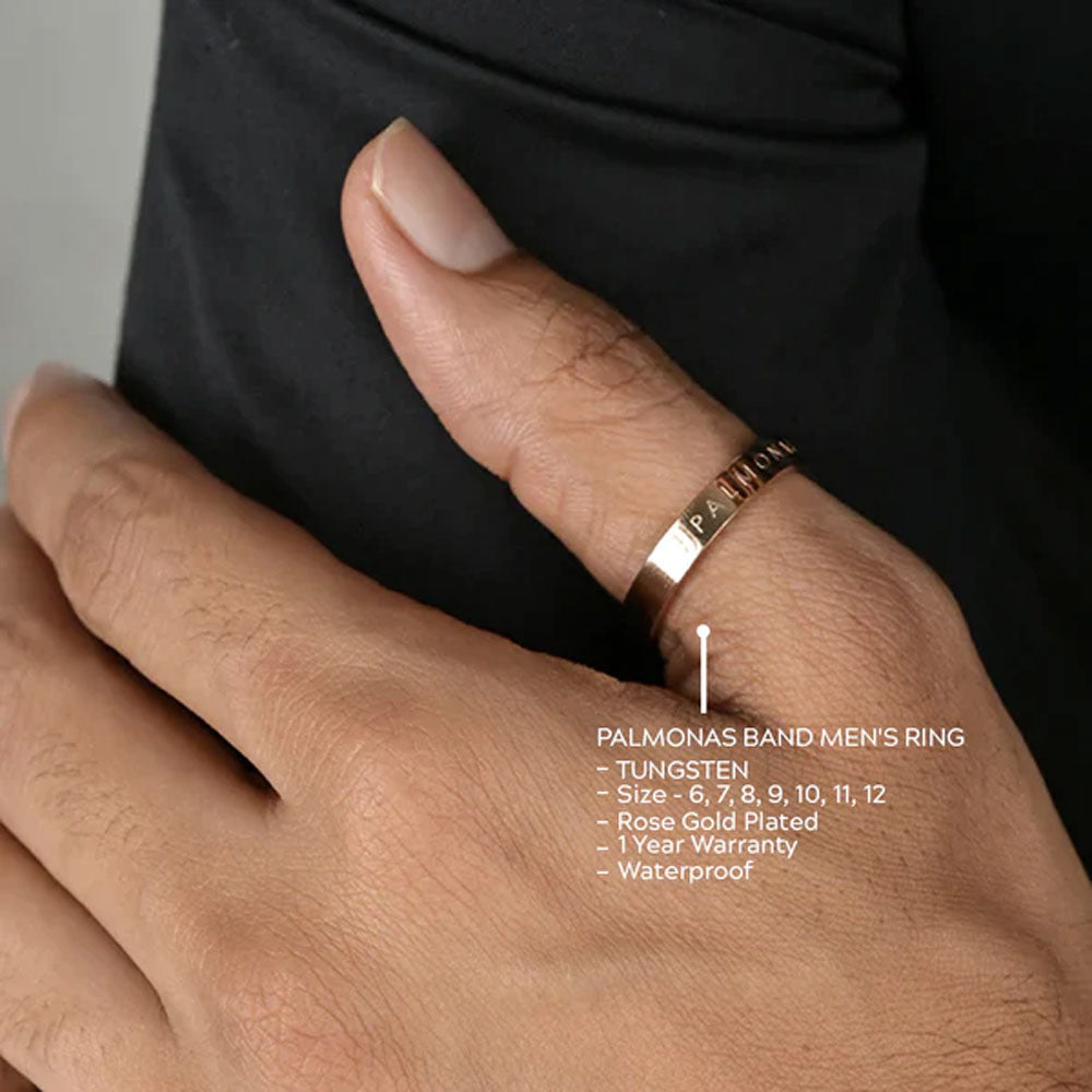 Trendy Freak Band Men's Ring- Tungsten