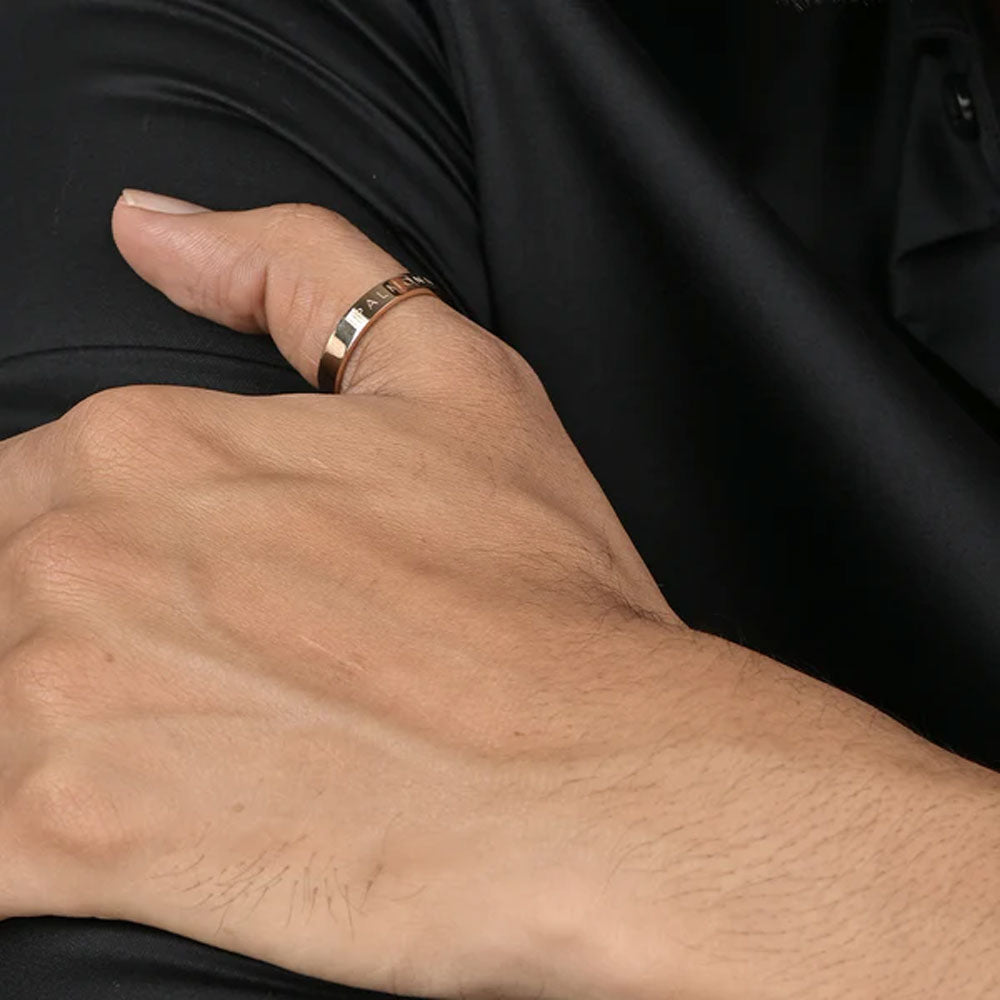 Trendy Freak Band Men's Ring- Tungsten