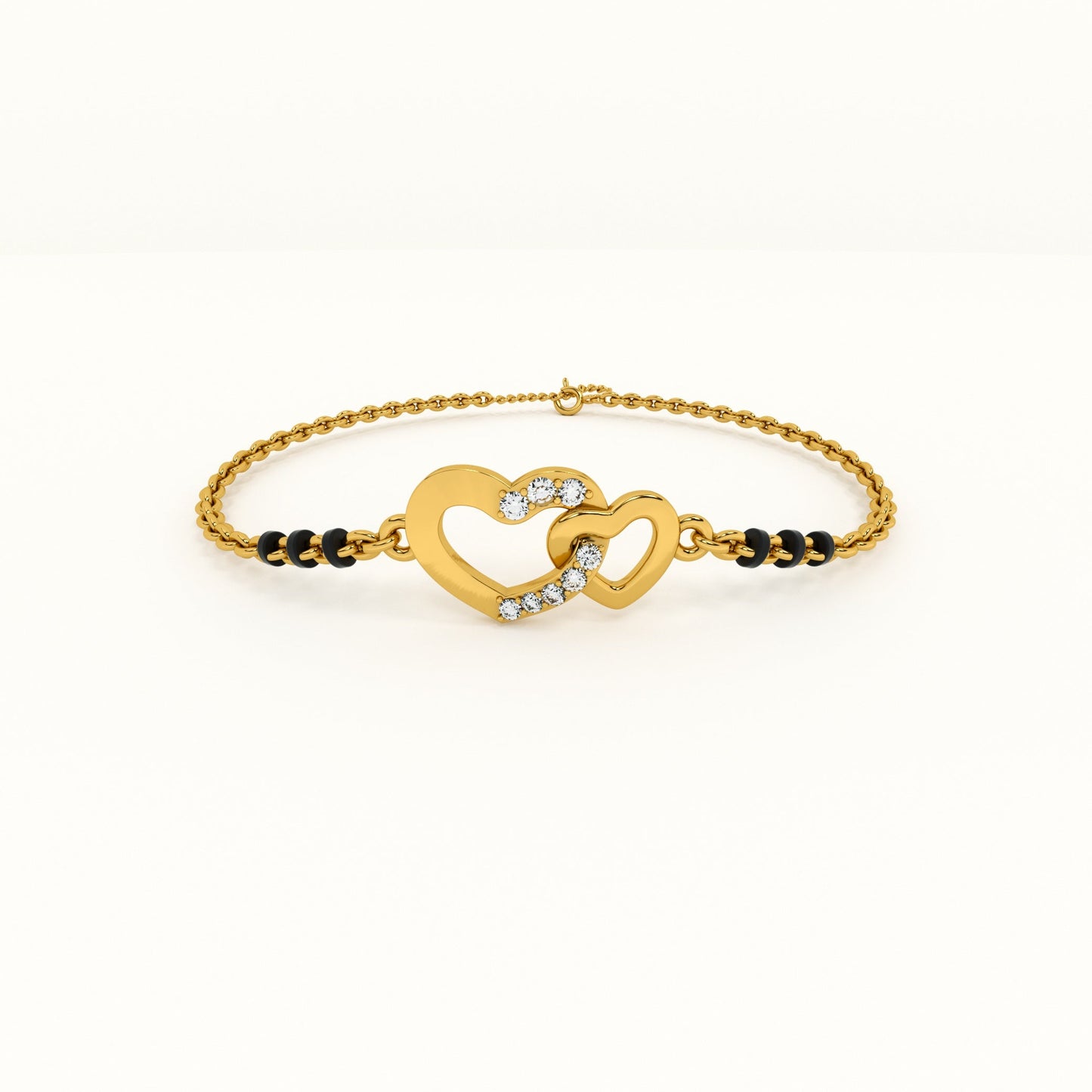 Cupid's Tiny 925 Sterling Silver Mangalsutra Bracelet | BIS Hallmarked | 18k Gold Vermeil