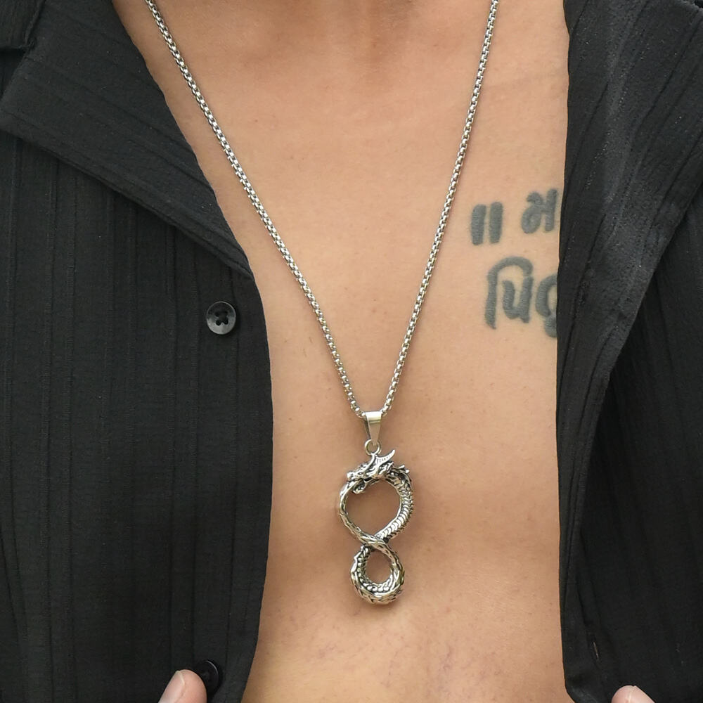 Infinity Dragon Necklace