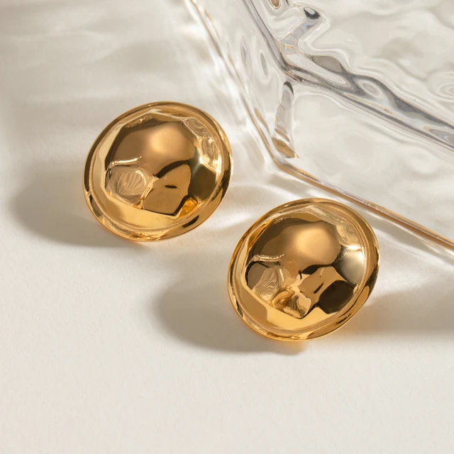 Golden Duo Stud Earrings