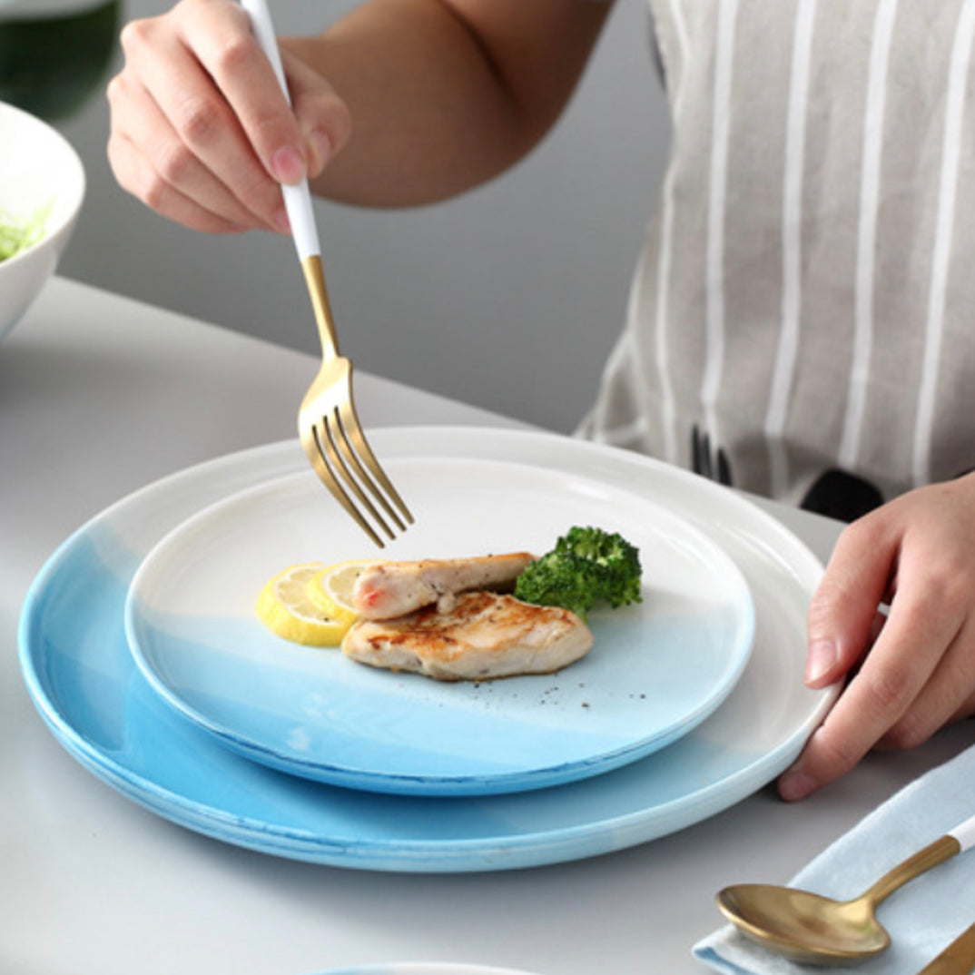 Ombre Dinner Plate Blue 10 Inch