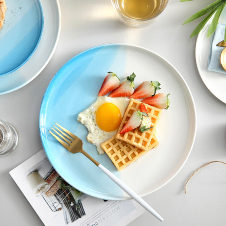 Ombre Dinner Plate Blue 10 Inch