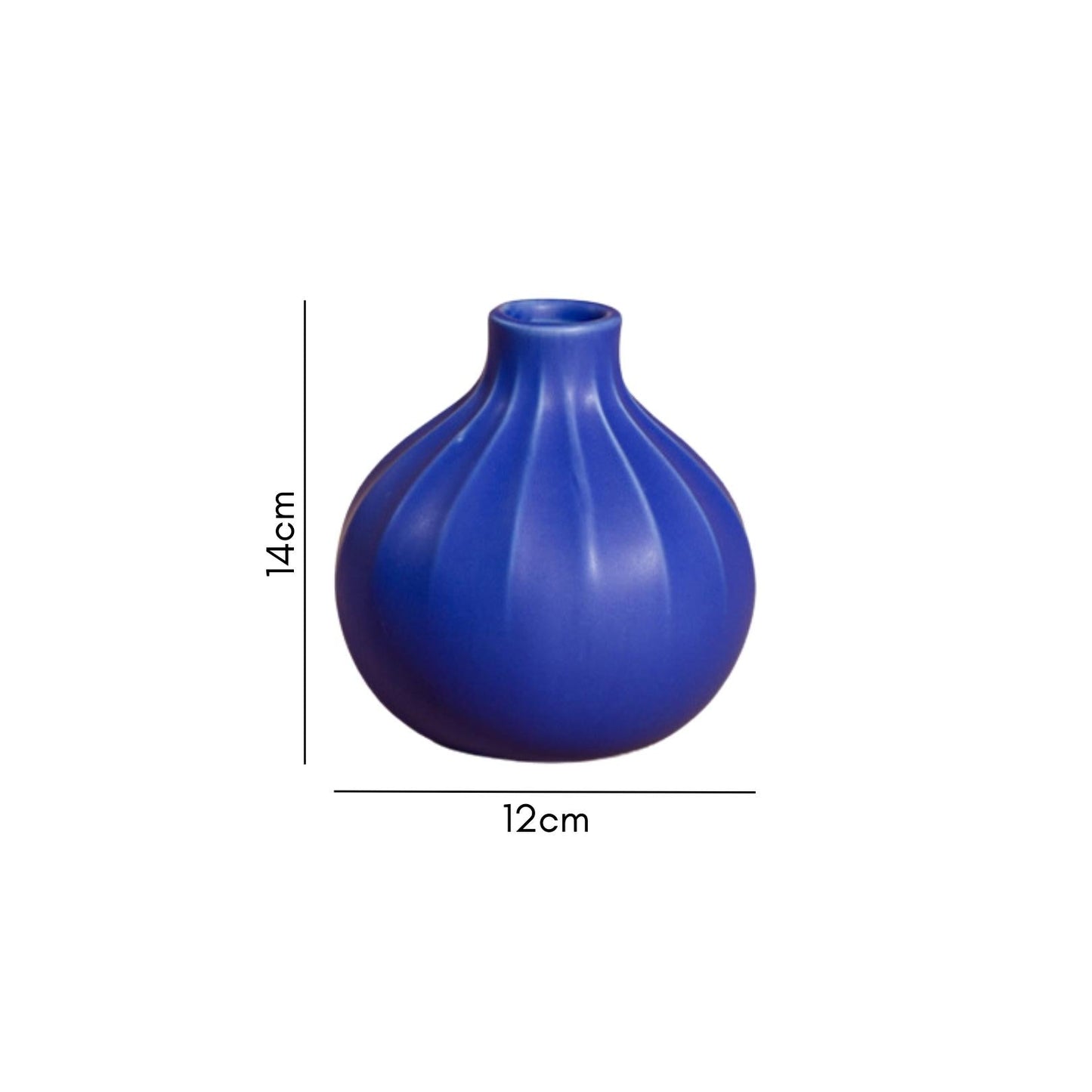 Ribbed Contemporary Vase