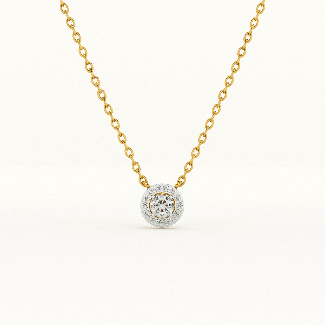 0.37 Carat Aurelian Bloom 9KT Gold Lab Grown Diamond Necklace
