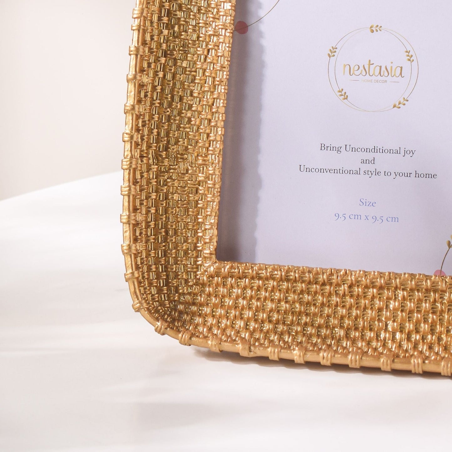 Golden Glam Square Photo Frame