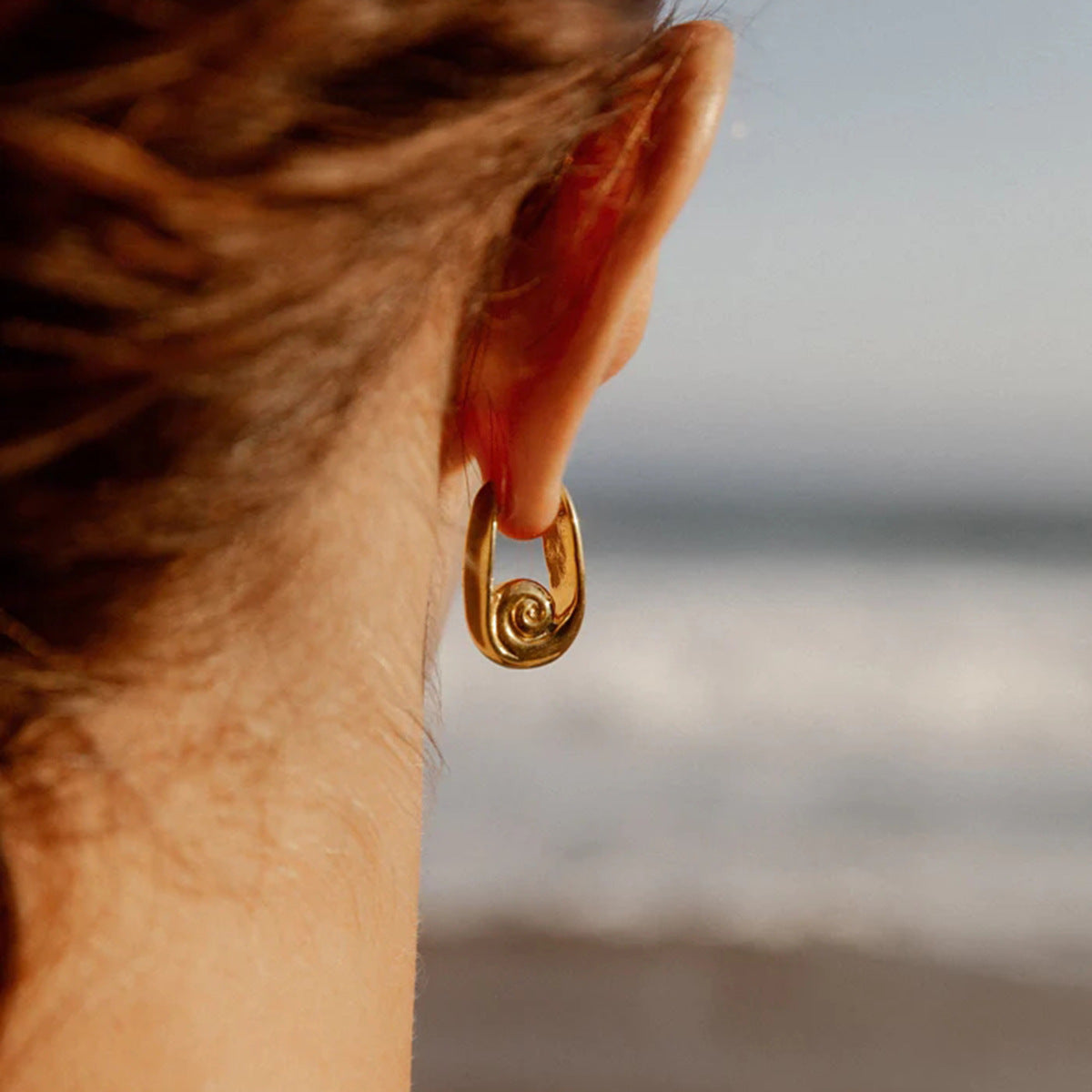 Golden Origami Earrings