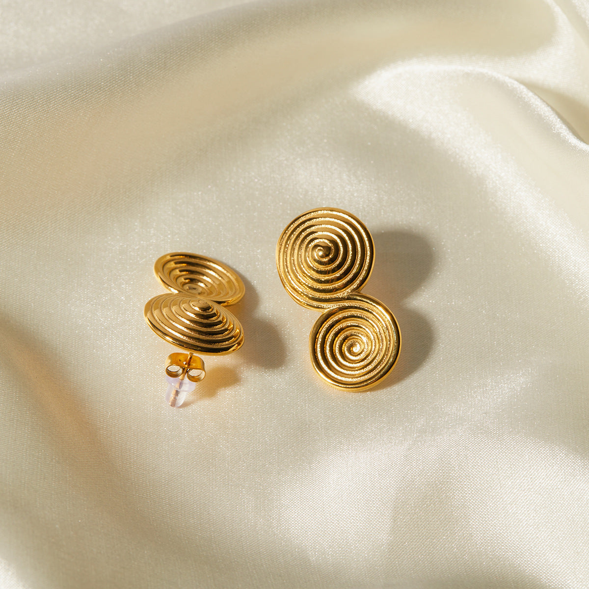 Gilded Coil Earrings