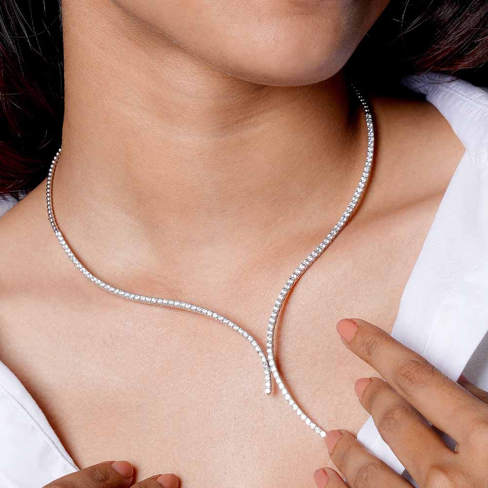 Garden of Sparkle Necklace with Magnetic Clasp