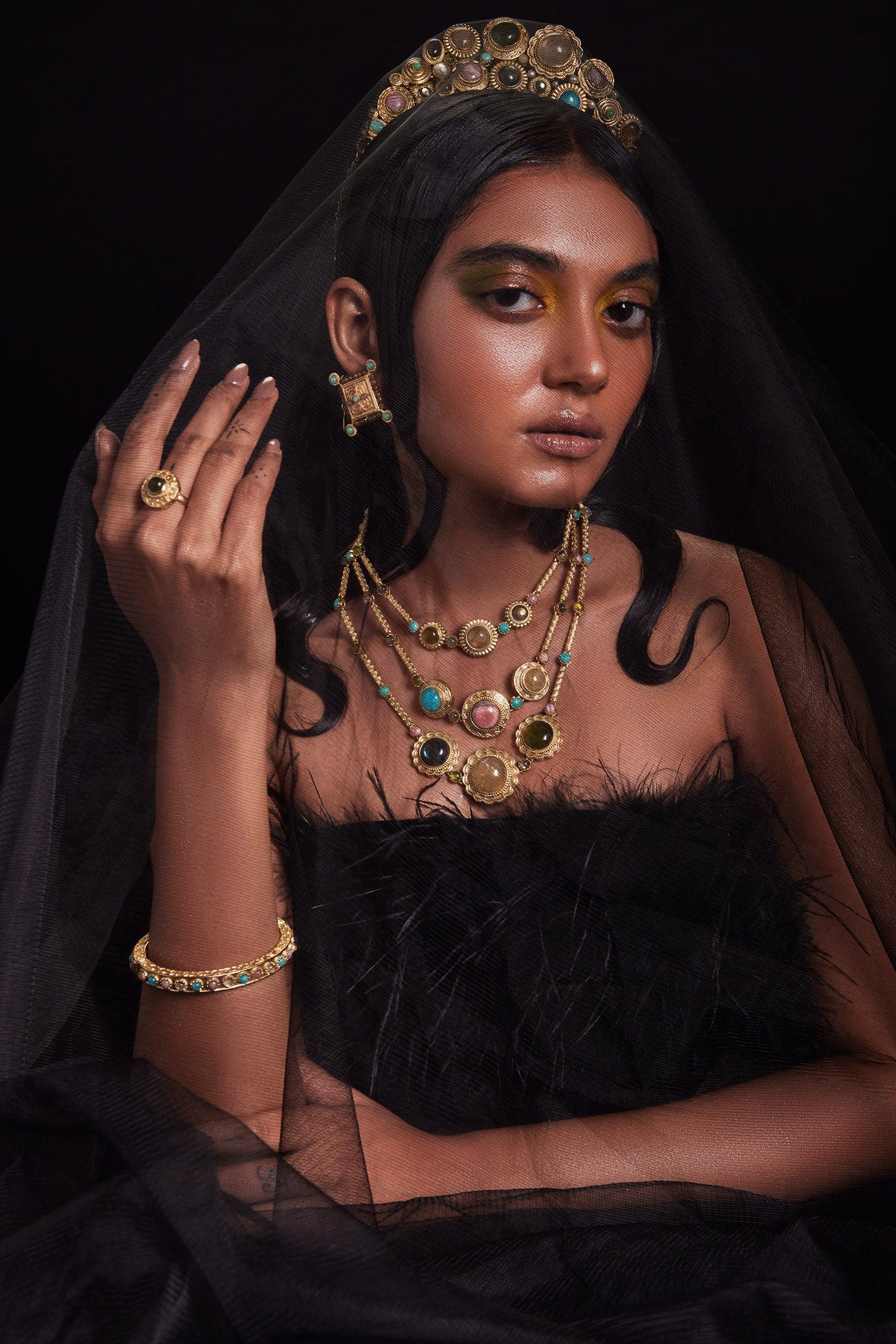 Azra Multi Strand Necklace