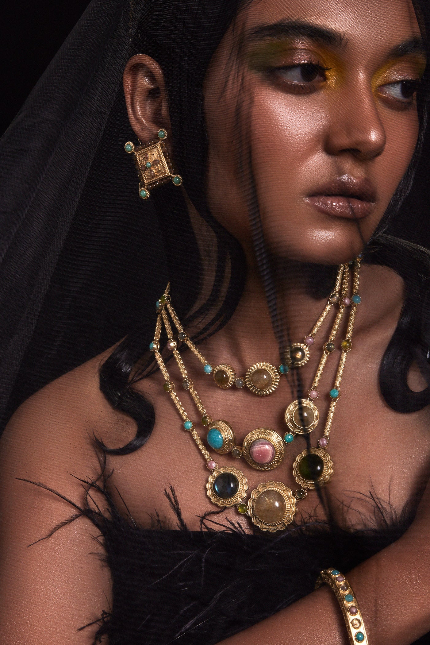 Azra Multi Strand Necklace