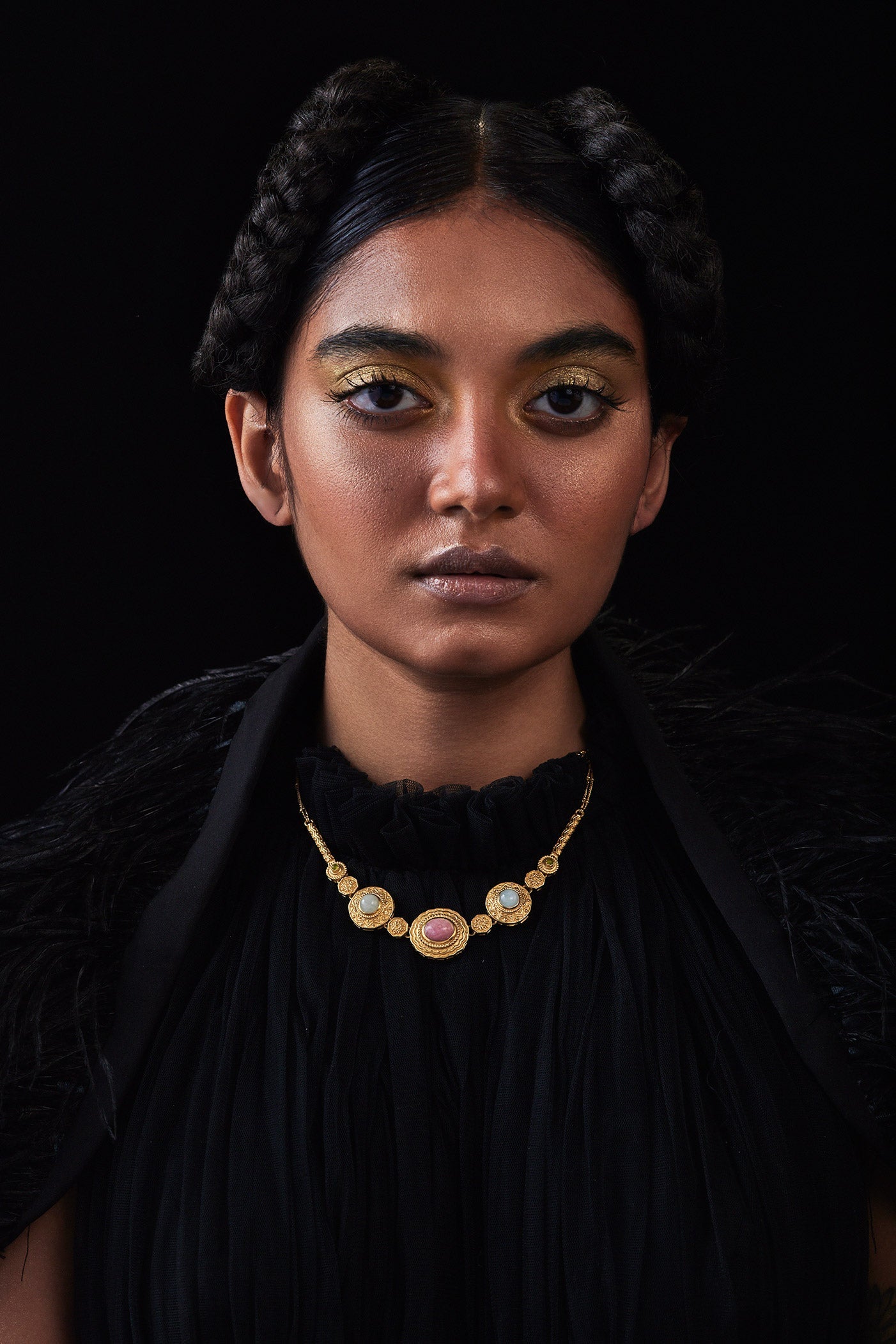 Azra Multi Motif Necklace