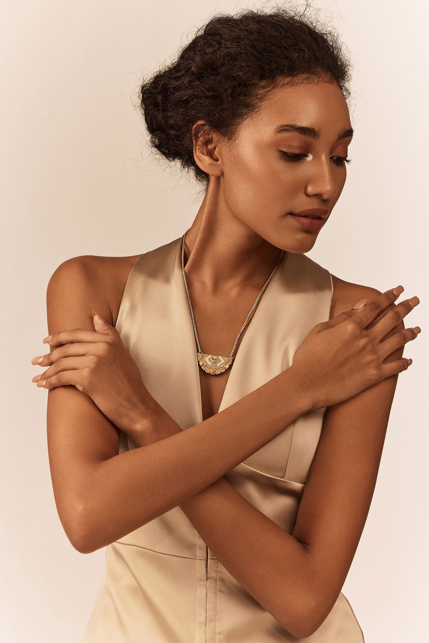 Amelia Crescent Necklace