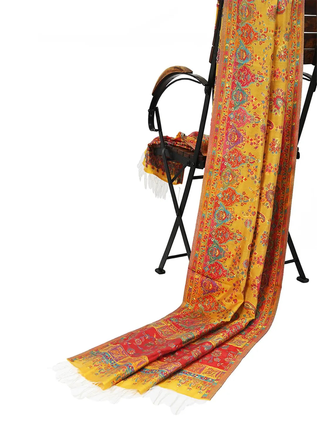Elegant Silk Dupatta with Silk Duptta Pattern in Yellow
