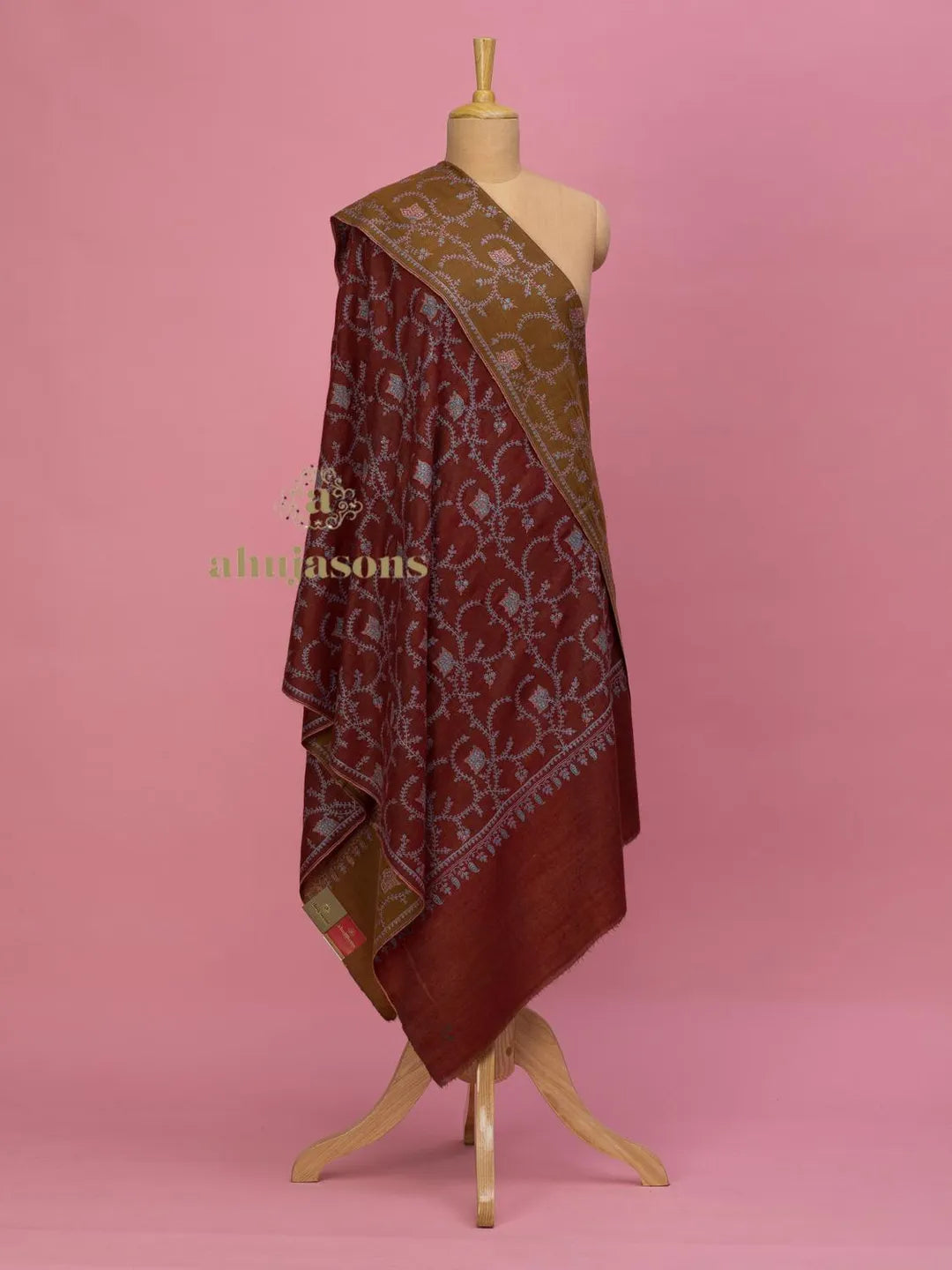 Elegant Handloom Pashmina Shawl in Multi
