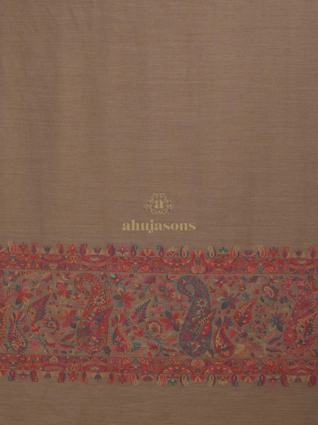 Elegant Shawl Wool Blend with Palla Pattern in Multi