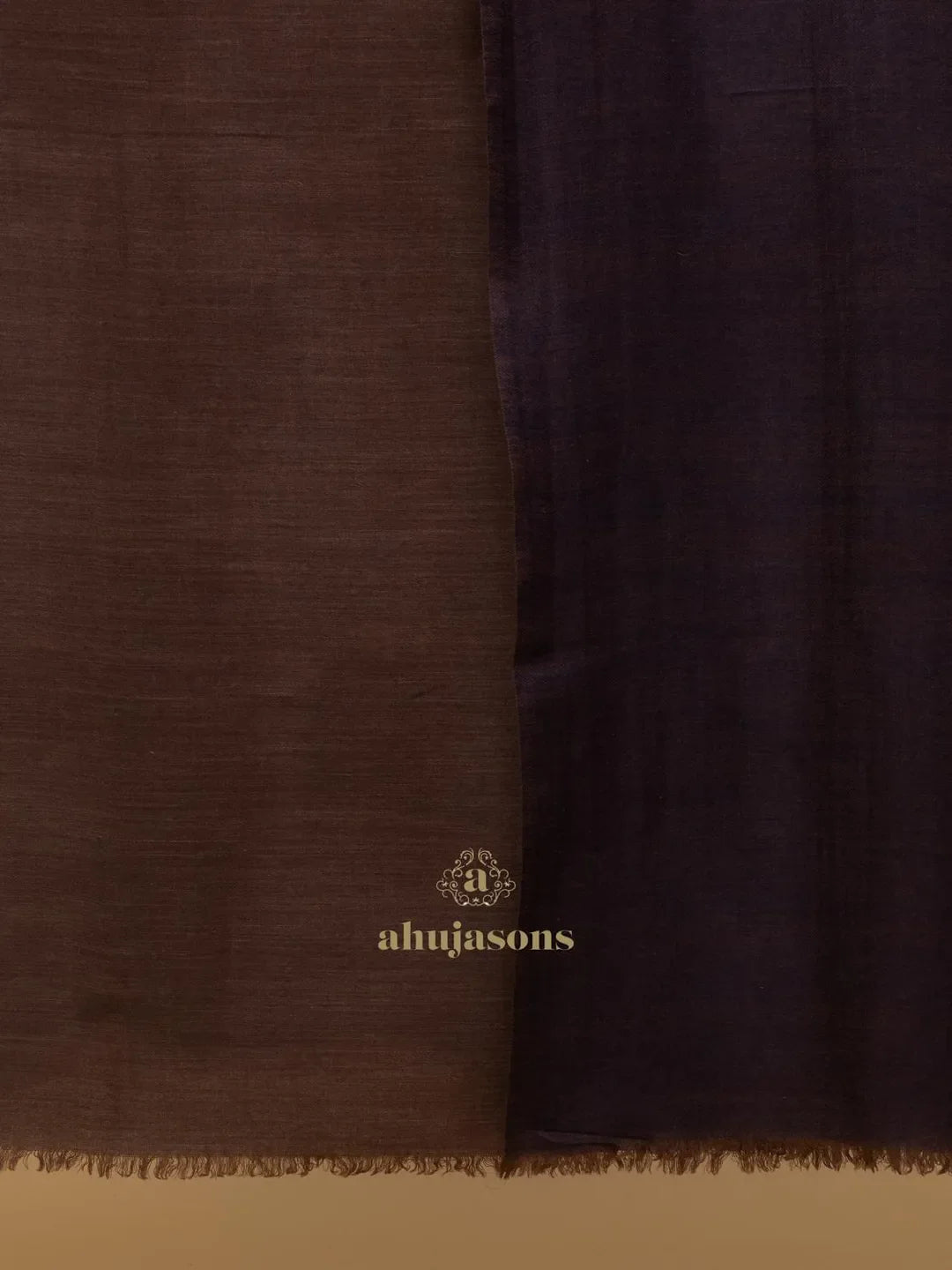 Elegant Shawl Wool Blend with Reversible Pattern in Multi