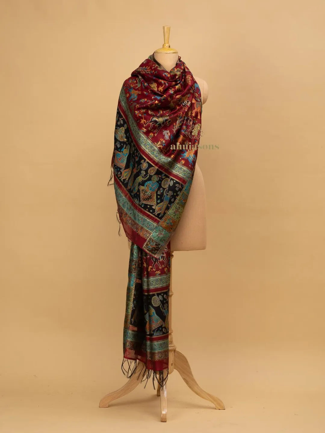 Elegant Silk Dupatta Silken Texture in Multi