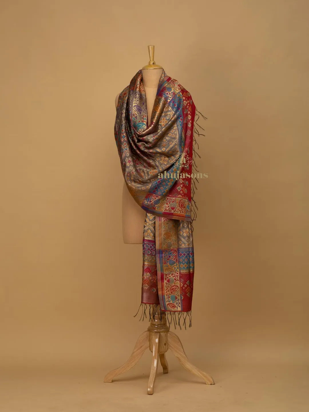 Elegant Silk Dupatta Silken Texture in Multi
