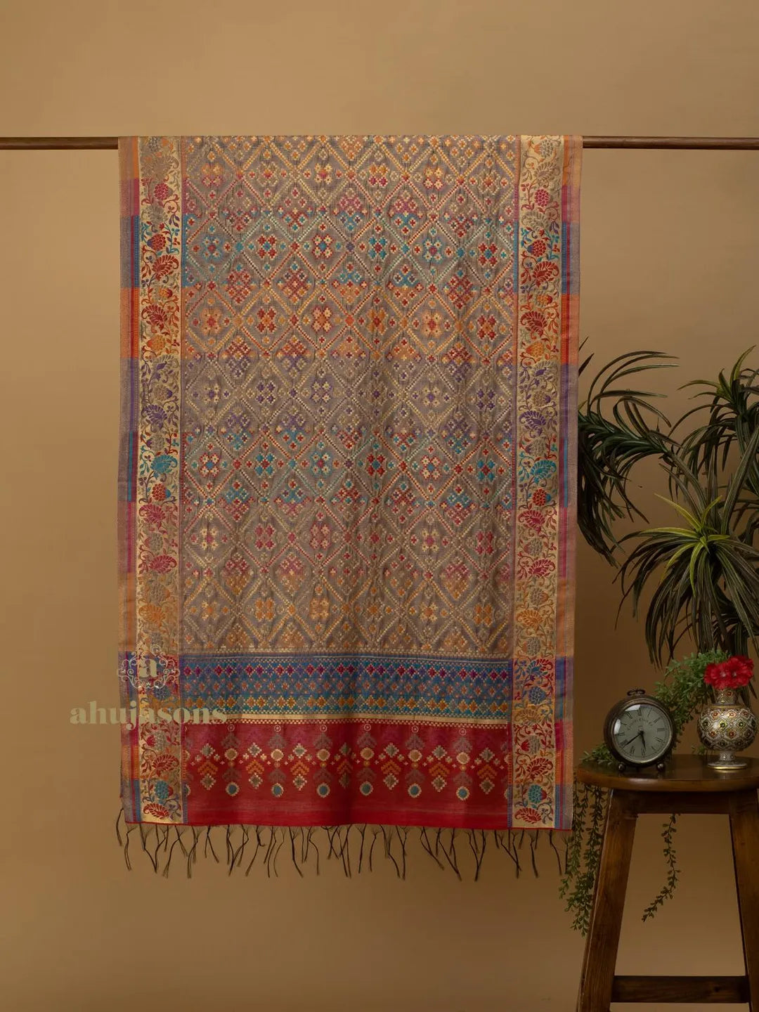 Elegant Silk Dupatta Silken Texture in Multi