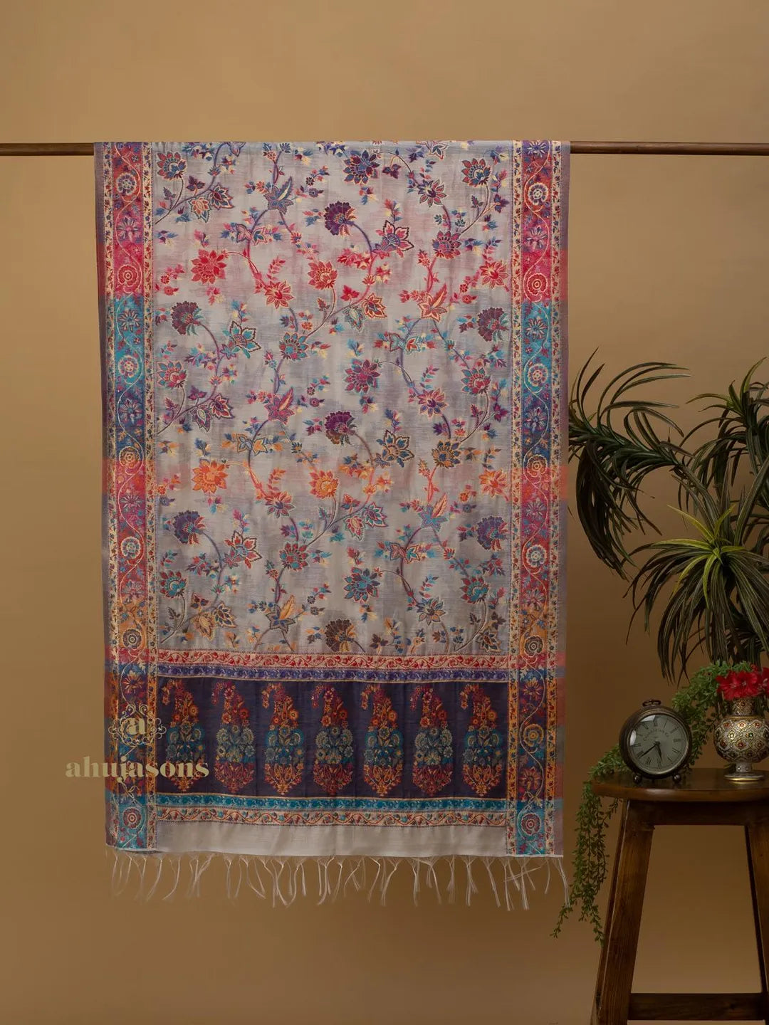 Elegant Silk Dupatta Silken Texture in Multi