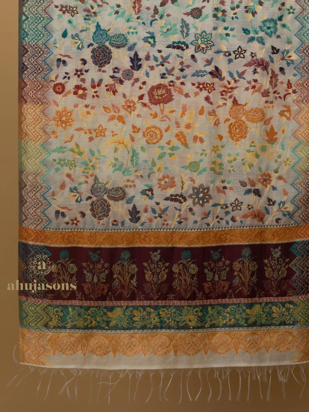 Elegant Silk Dupatta Silken Texture in Multi