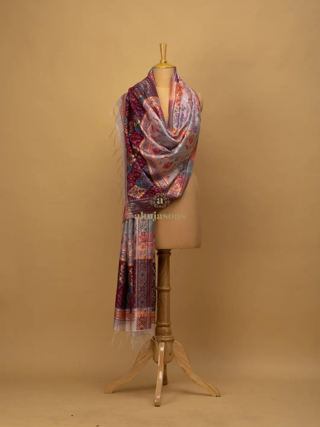 Elegant Silk Dupatta Silken Texture in Light Pink