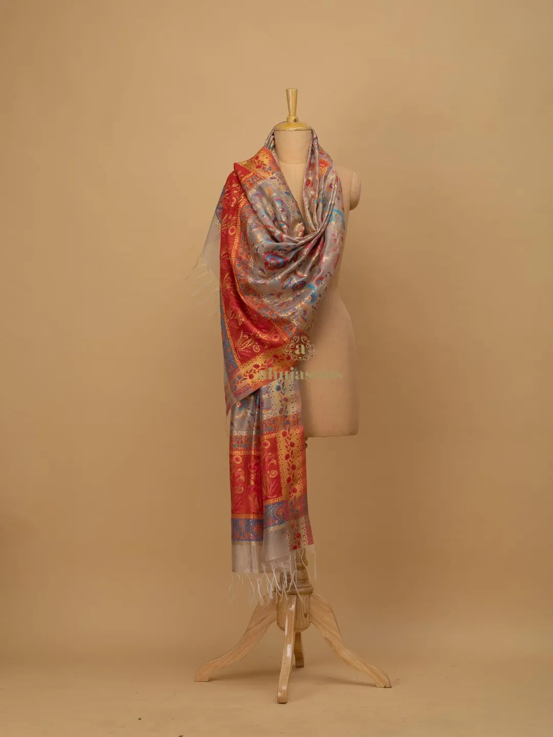 Elegant Silk Dupatta Silken Texture in Multi