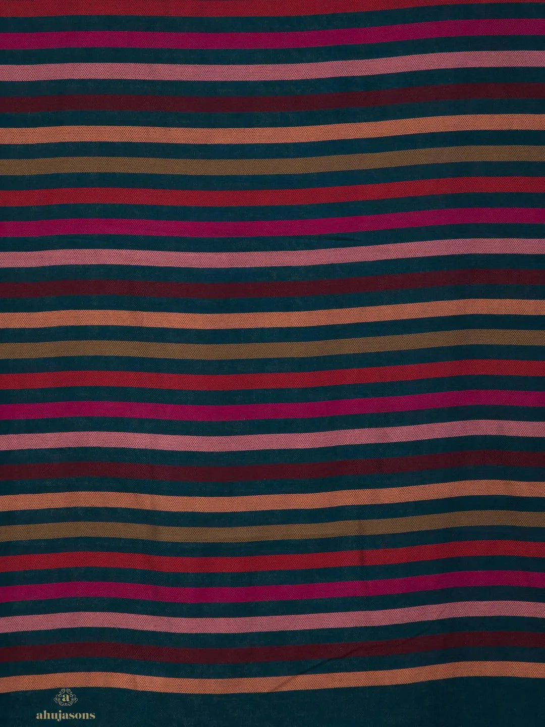 Elegant Stole Wool Blend with Dobby Pattern in Multi