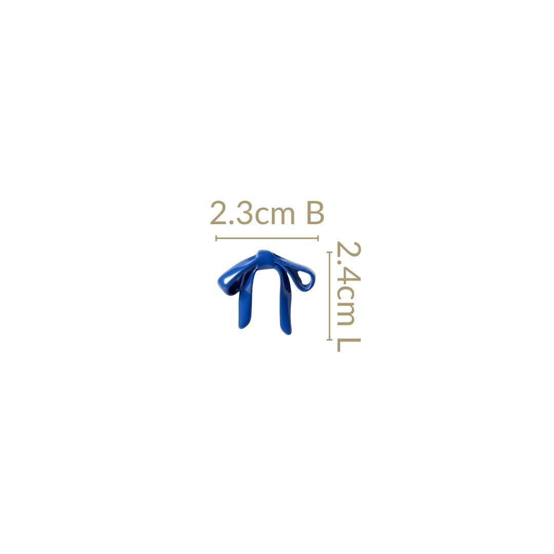 Abstract Bow Blue Studs