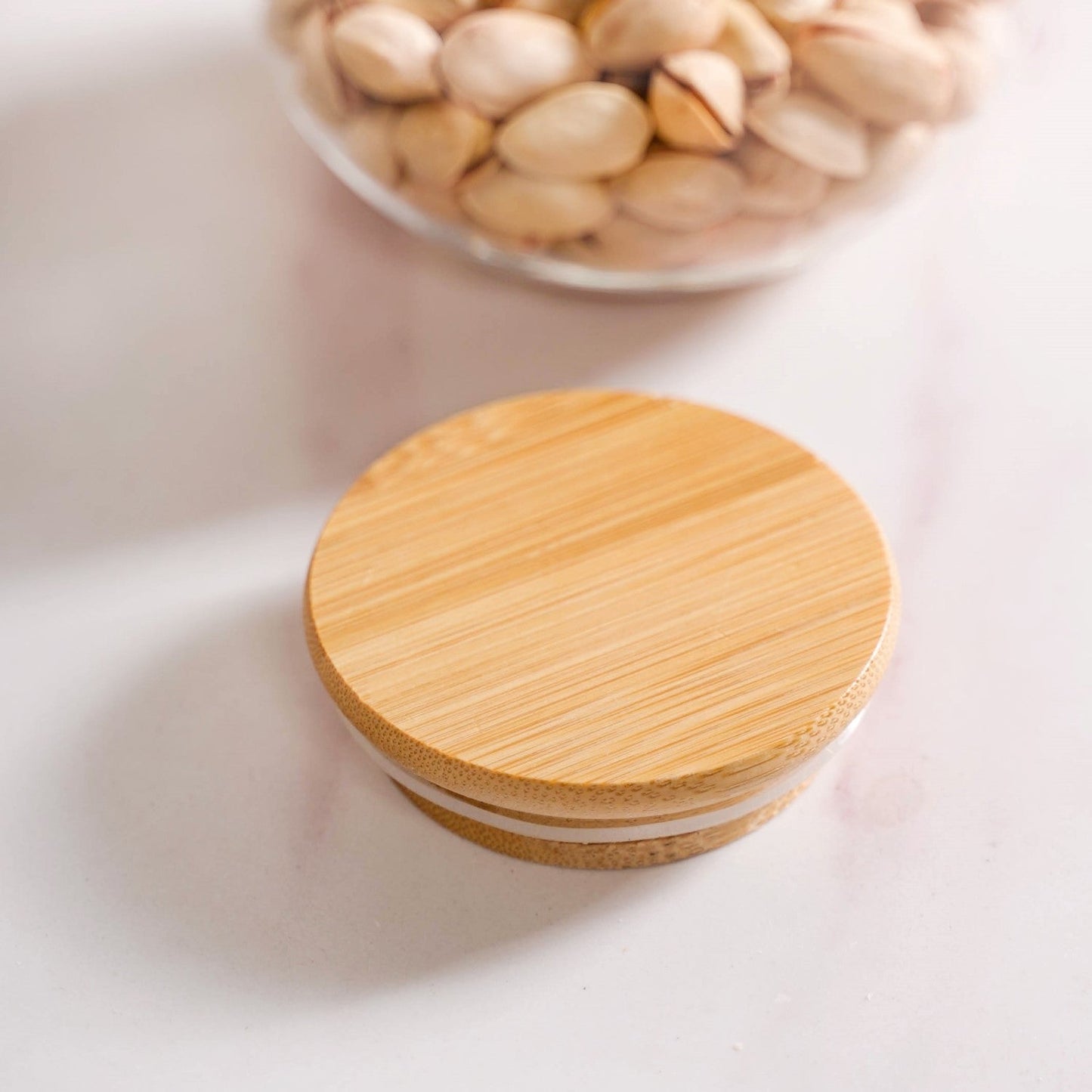 Round Airtight Glass Container Set Of 2 350ml