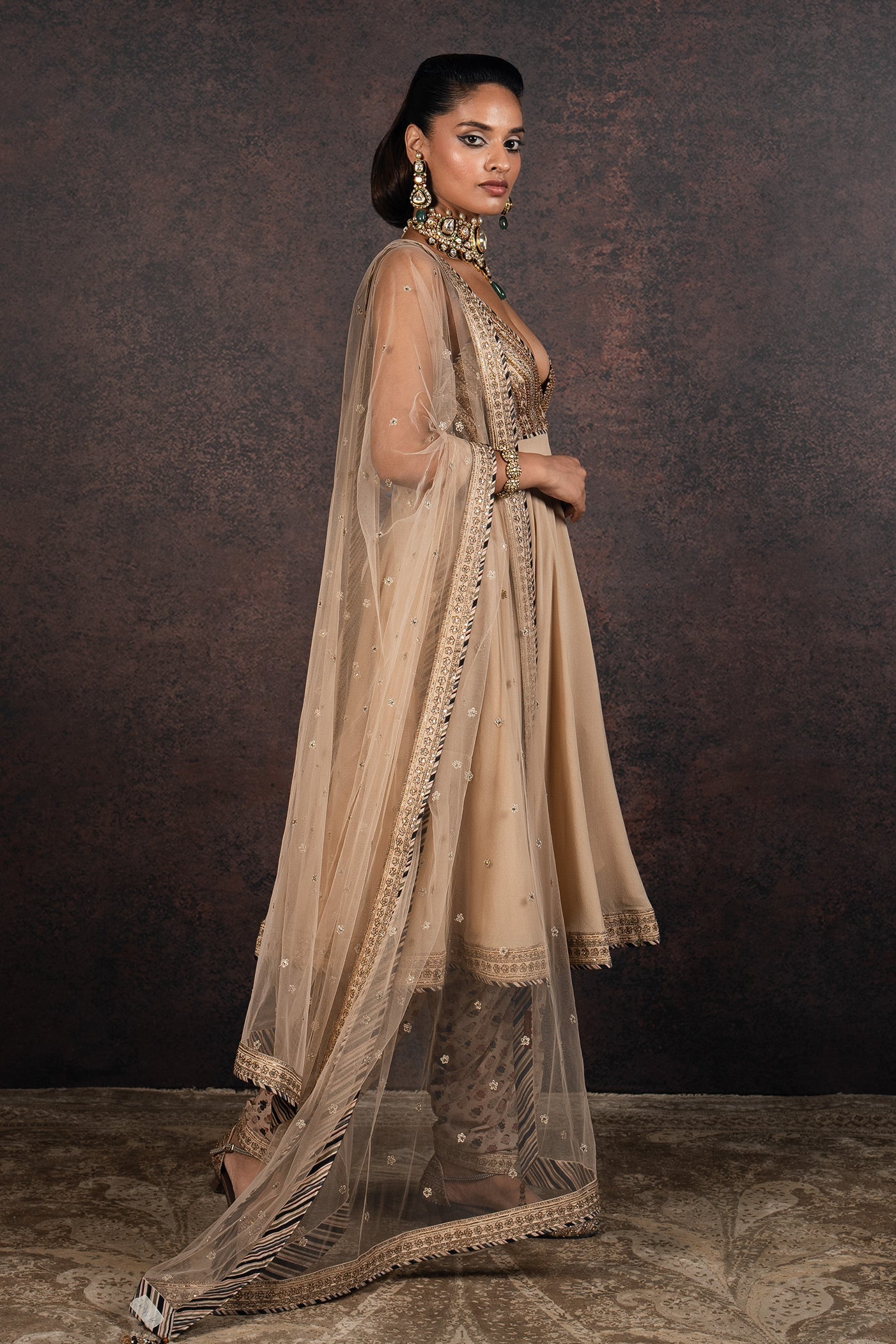 Almond Anarkali Set | MURAQQA