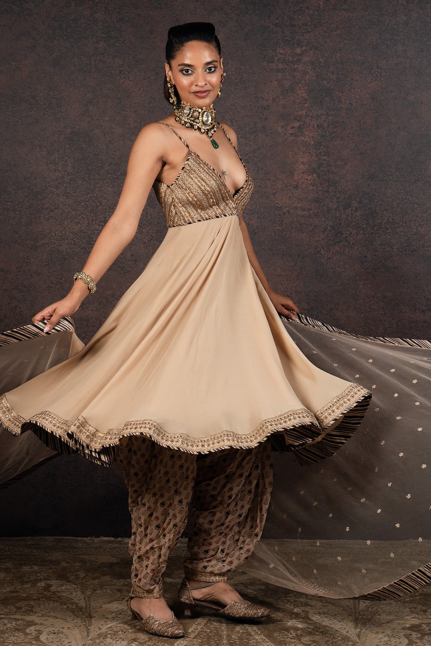 Almond Anarkali Set | MURAQQA