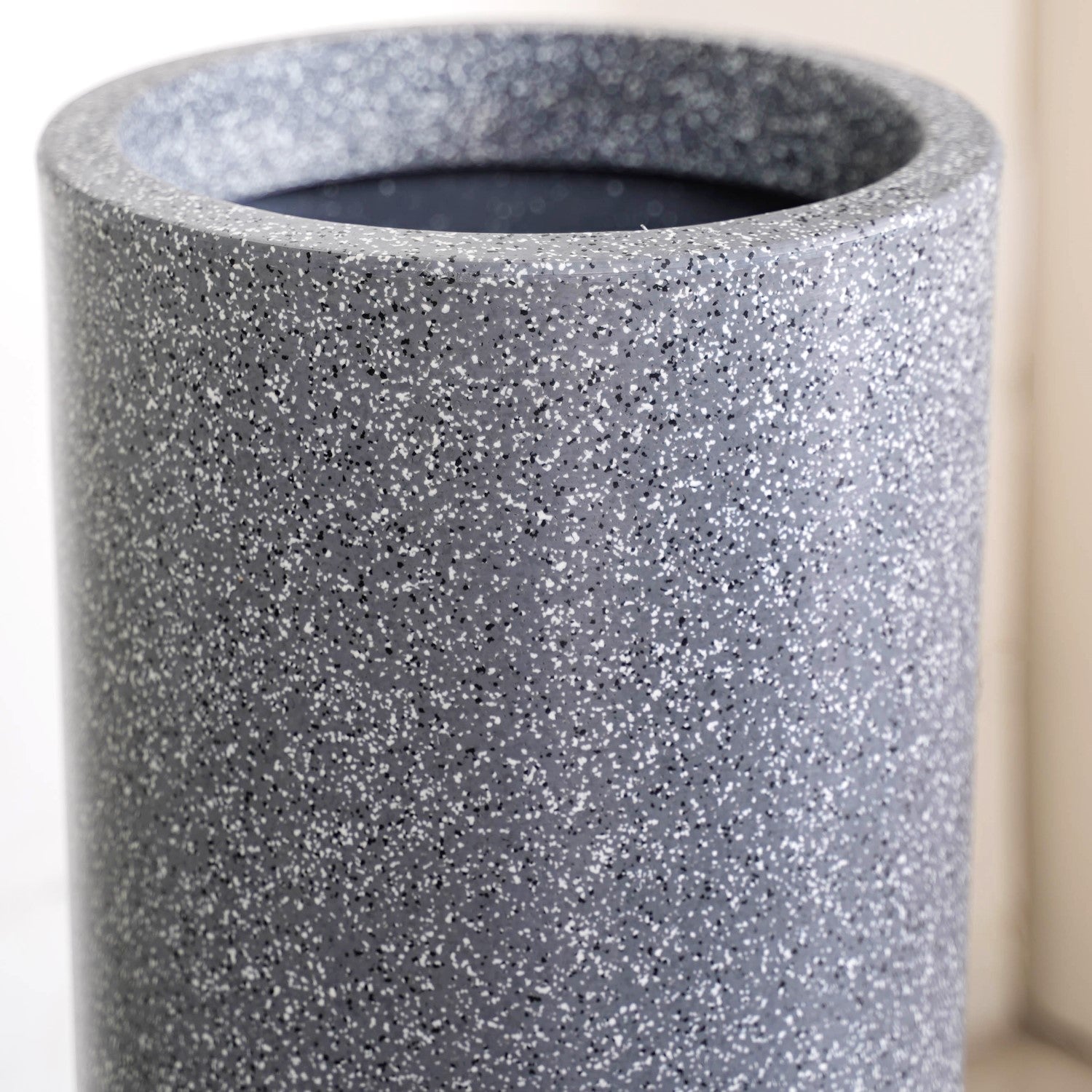 Planterra Grey Tall Cylindrical Planter 18x9 Inch