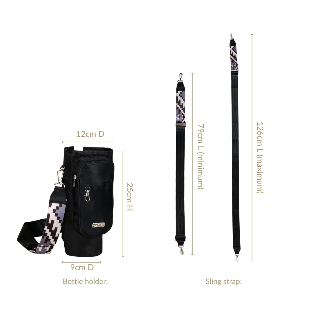 Aqua Cradle Water Bottle Holder Black