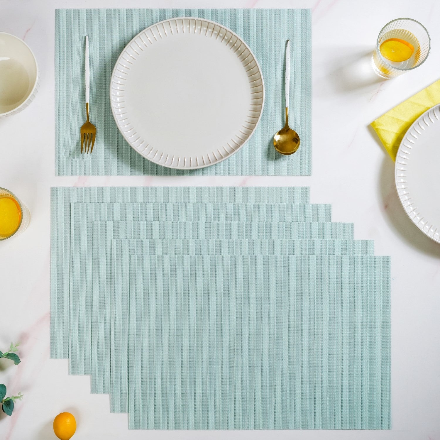 Aqua Table Mat Set Of 6