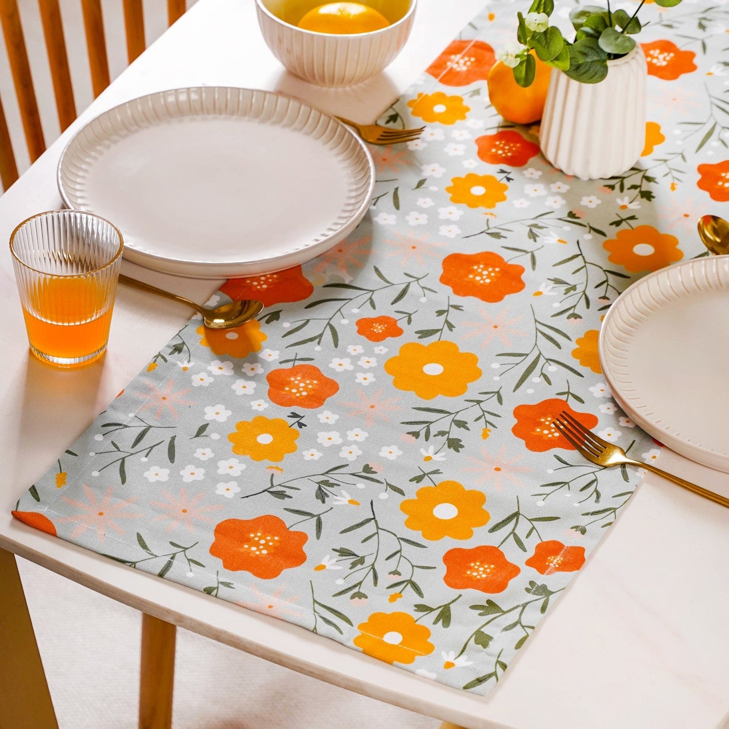 Arancia Table Place Mat Runner And Napkin Set