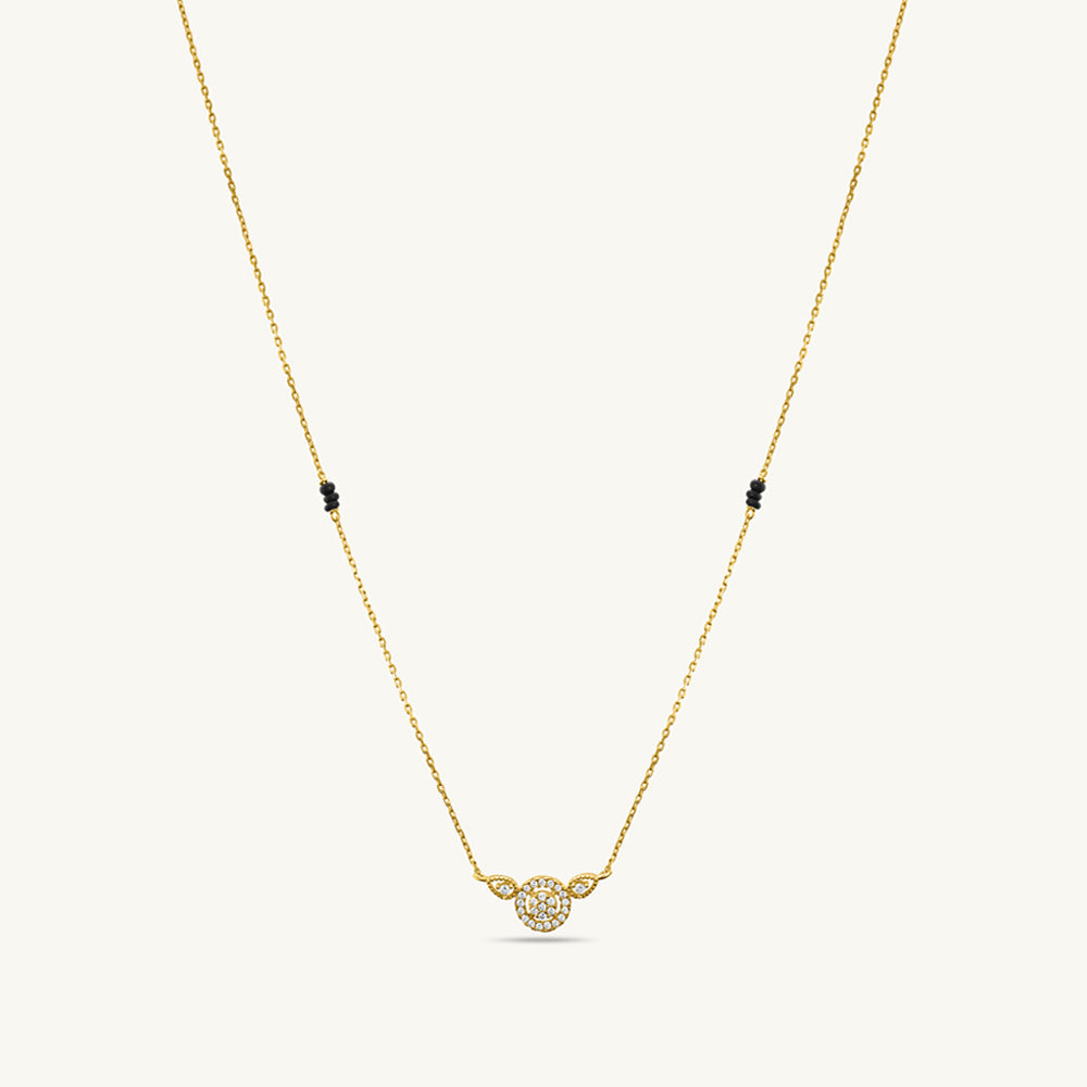 Annapurna Diamond Mangalsutra | BIS Hallmarked | 18k Gold Vermeil