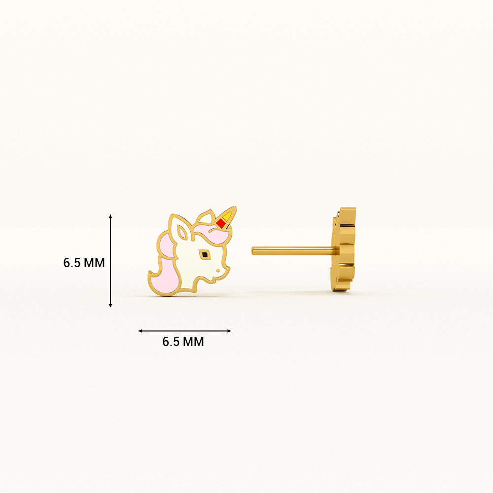 Unicorn Glow 925 Silver Studs