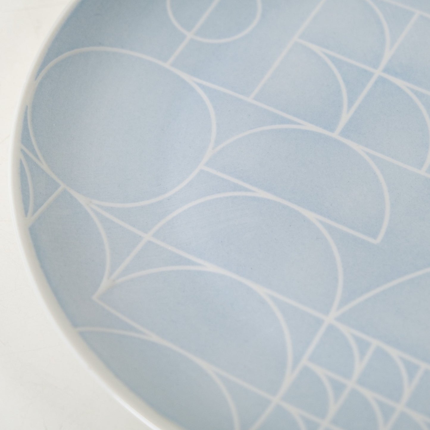 Monvia Art Deco Printed Dinner Plate Set Of 4 Blue 10 Inch