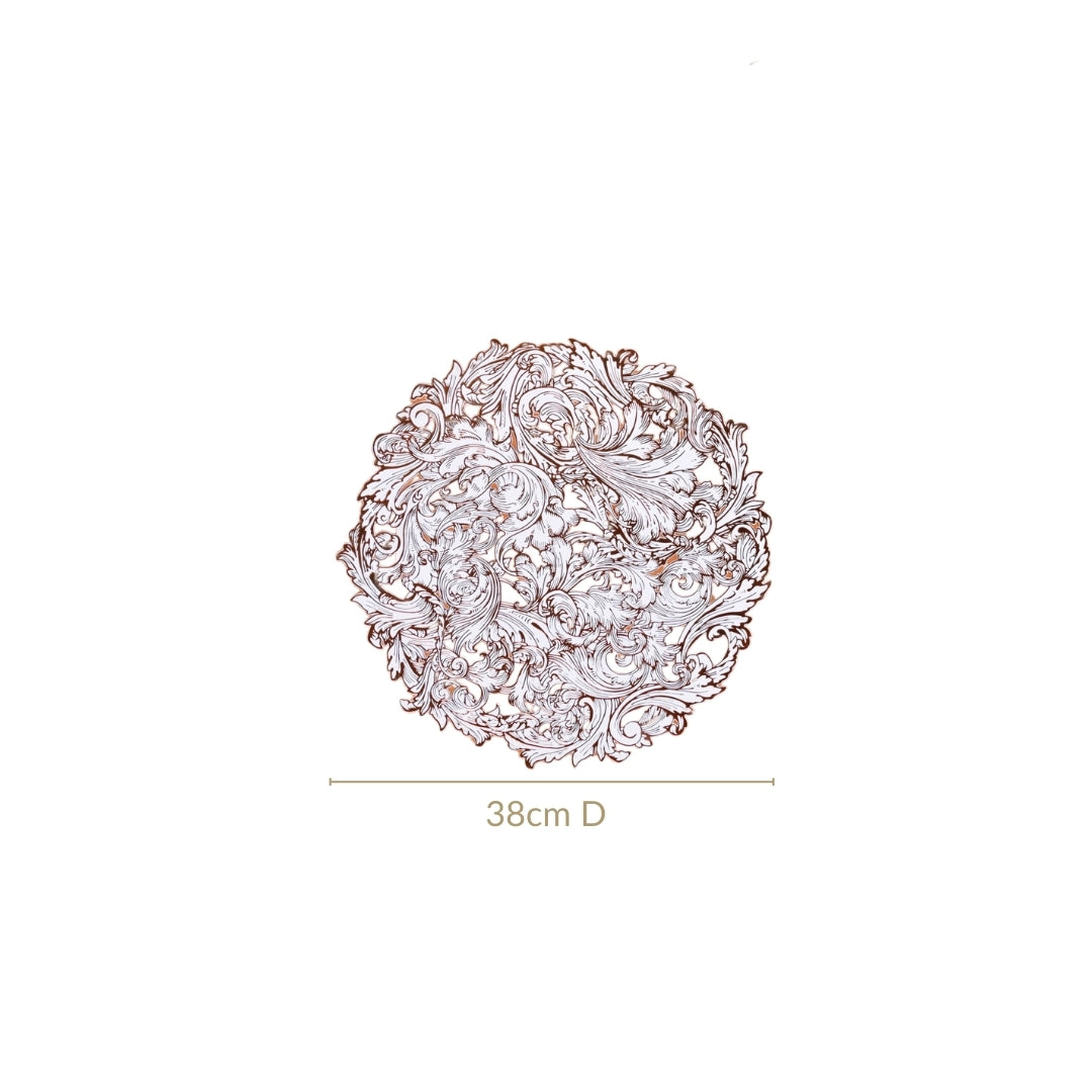 Auburn Luxe Round Tablemat Set Of 6