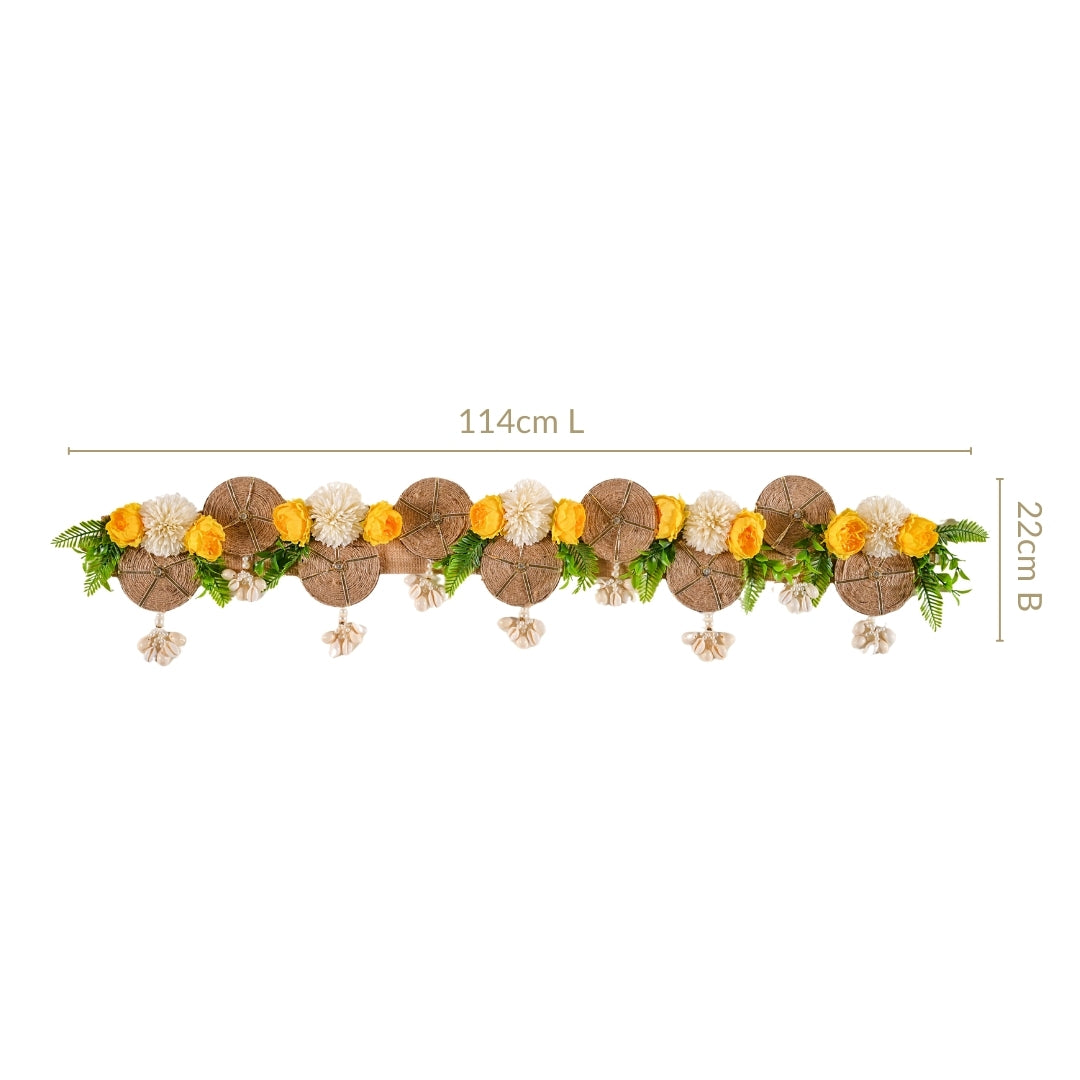 Auspicious Blossom Wall Toran For Festivities
