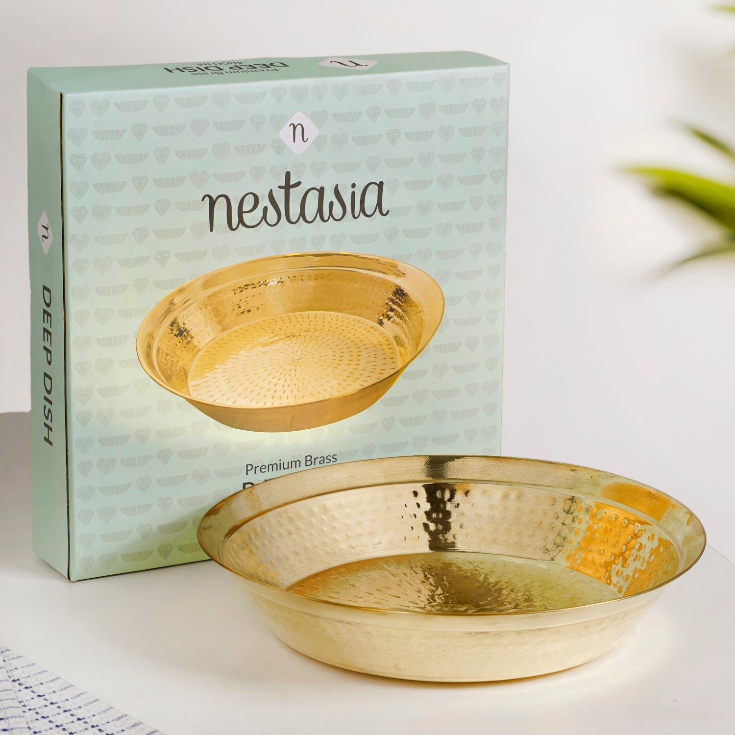 Pure Brass Hammered Parat 36cm