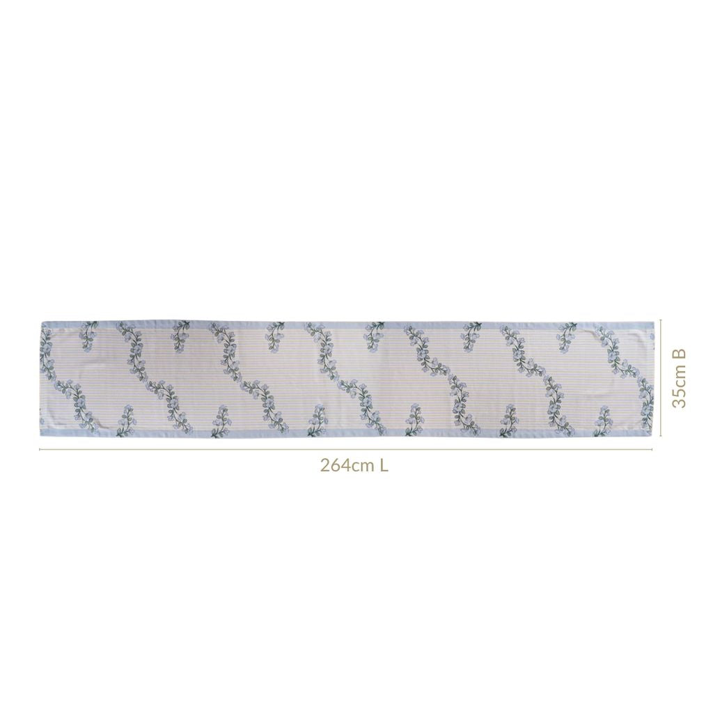 Azzurro Cotton 8 Seater Table Runner