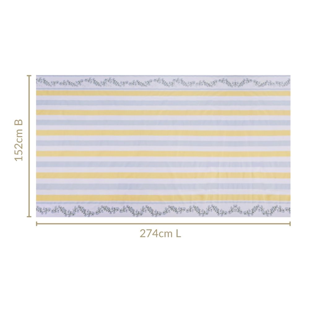 Azzurro 8 Seater Dining Table Cloth 274x152cm