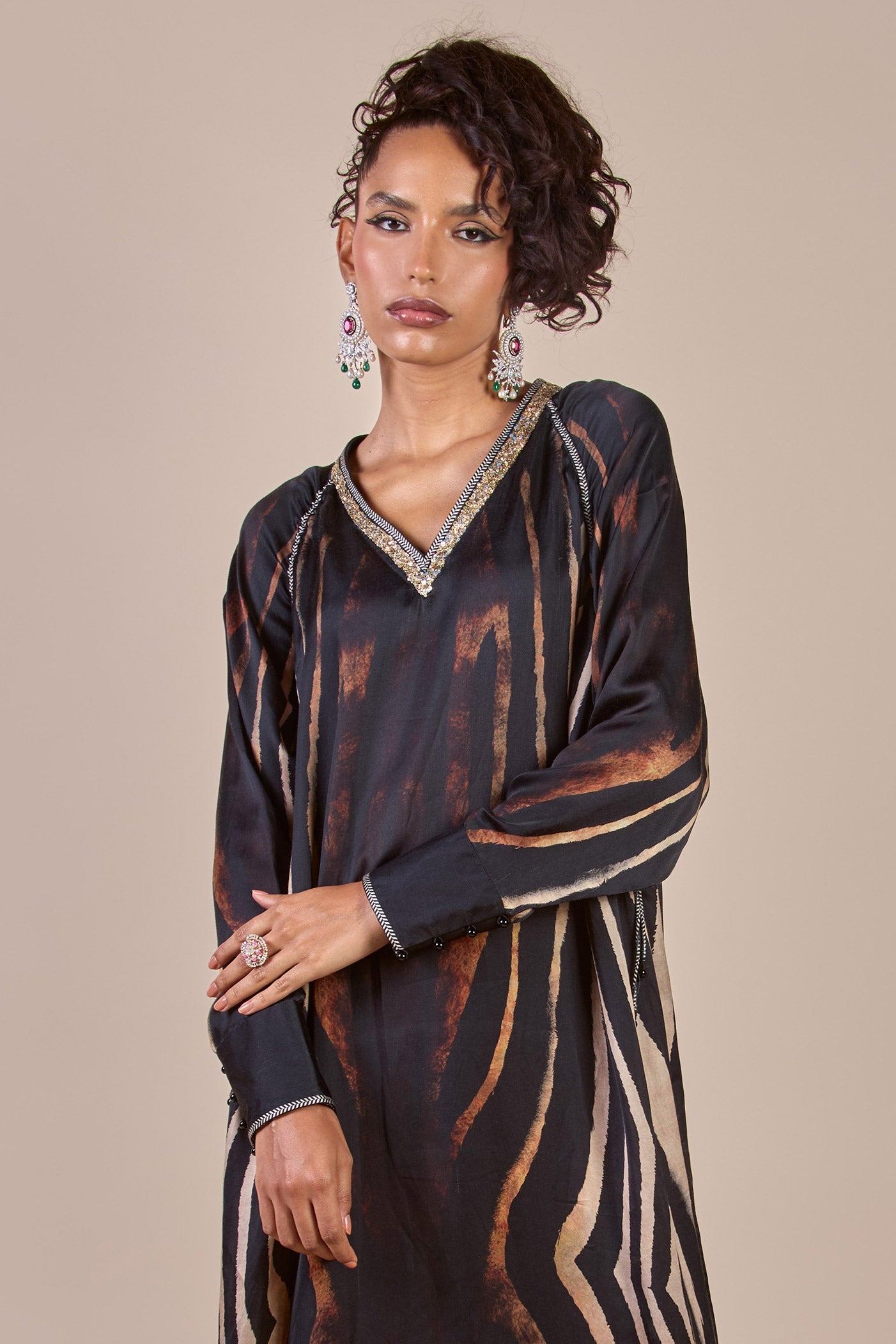 Zebra Print Kaftan | CHHĒ
