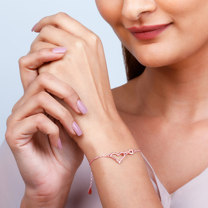 Rose Gold Bold Love Bracelet
